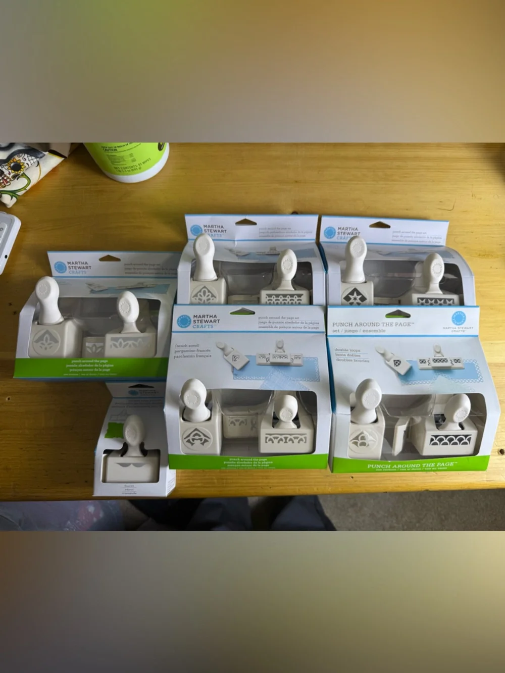 New Set of 6 Martha Stewart Punch Around the Page Edge Punch Sets Paper Crafting - Picture 1 of 8